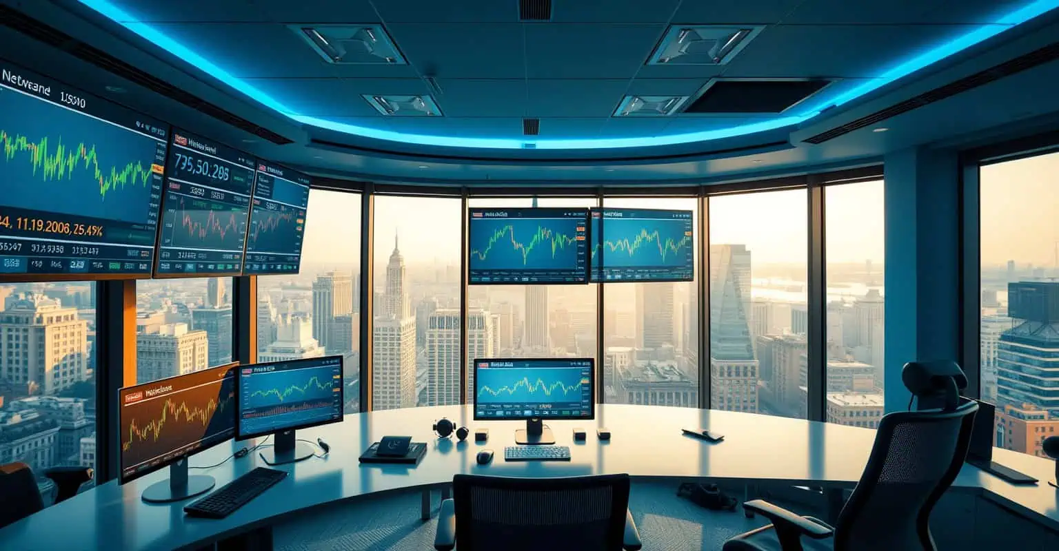 Background image showing trading success