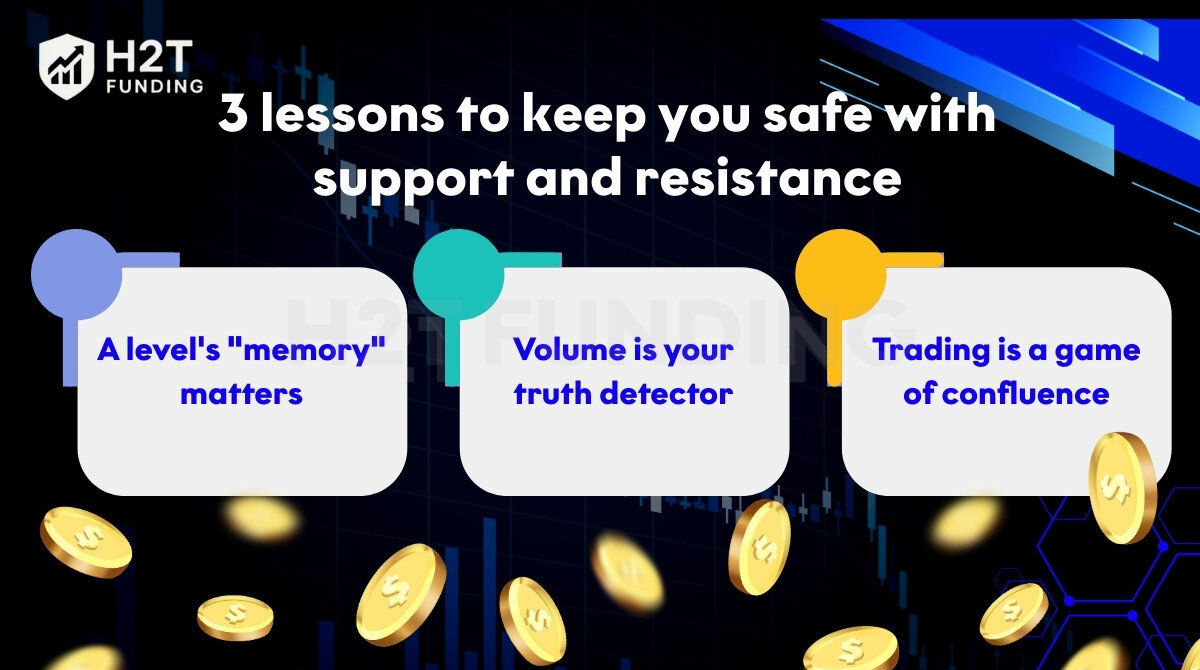 3 lessons to keep you safe with support and resistance