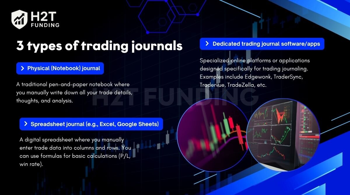 3 types of trading journals