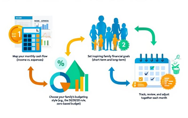 A 4-step framework of how to start a family budget