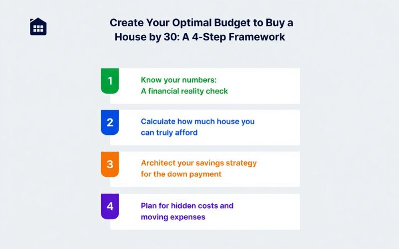 A 4-step framework to create your optimal budget to buy a house by 30