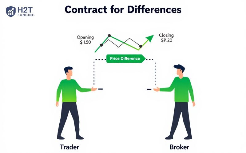 A Contract for Differences (CFD) is an agreement between you and your broker