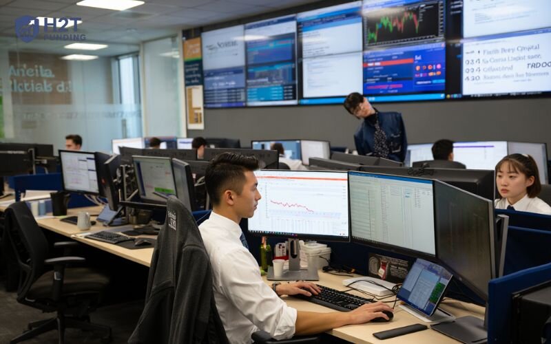 A proprietary trading firm (prop firm) provides the capital, and you provide the skill