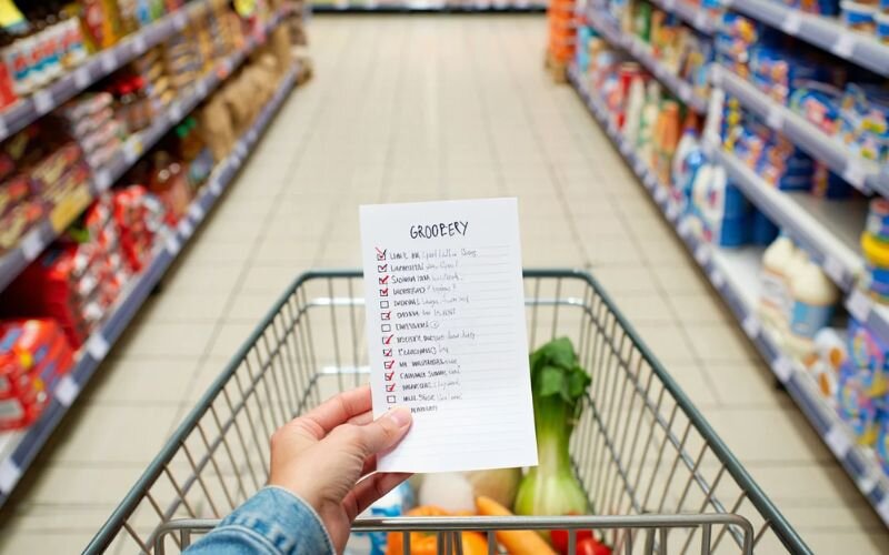 A shopping list is your best defense against overspending and impulse purchases