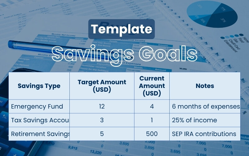 Budgeting Template_ Savings Goals