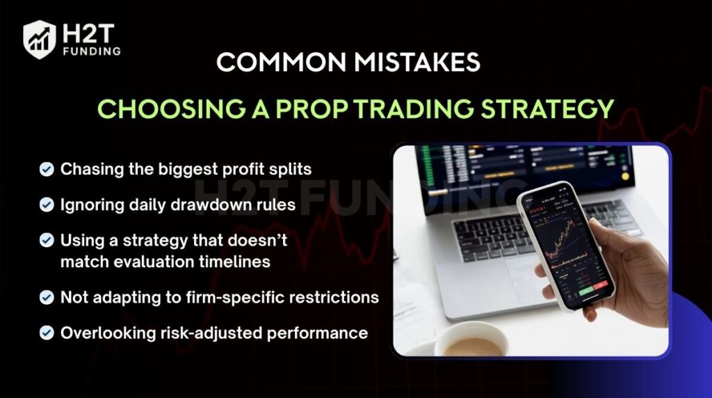 Common mistakes when choosing a prop trading strategy