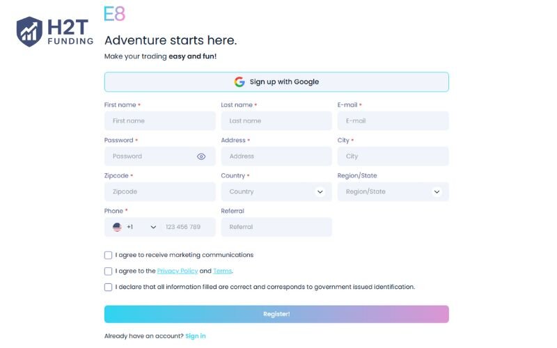 Complete your profile