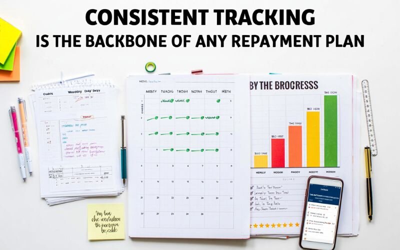 Consistent tracking is the backbone of any repayment plan