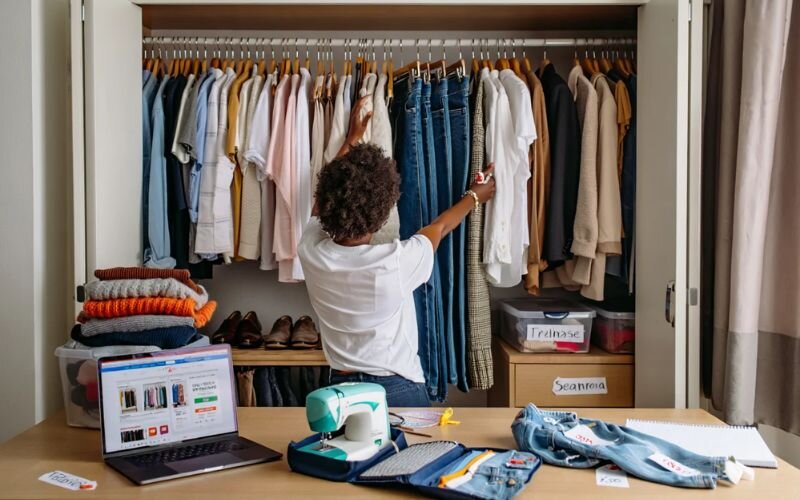 Frugal shopping for clothes supports extreme frugal living by keeping costs low