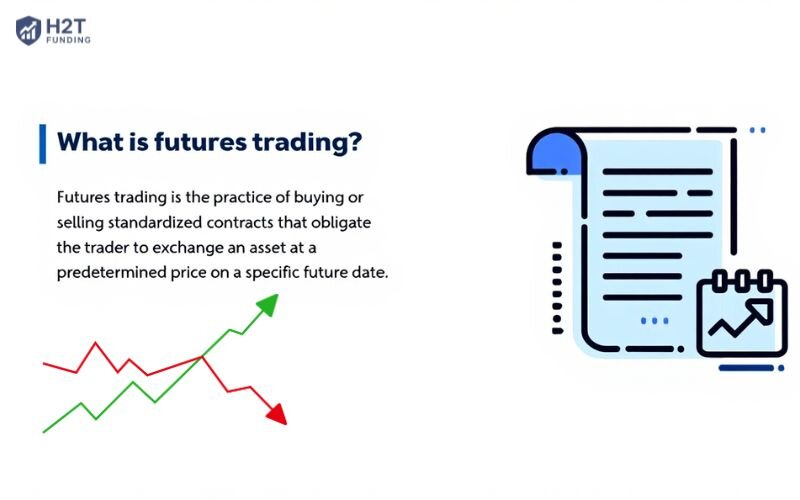 Futures trading is the practice of buying or selling standardized contracts