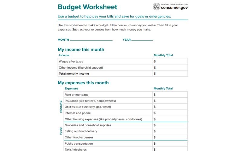 Government and nonprofit organizations offer free budgeting tools that are both reliable and easy to use