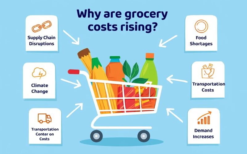 Grocery prices have surged significantly, impacting household budgets worldwide