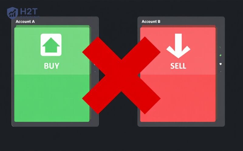 Hedging across accounts using trade copiers is strictly prohibited