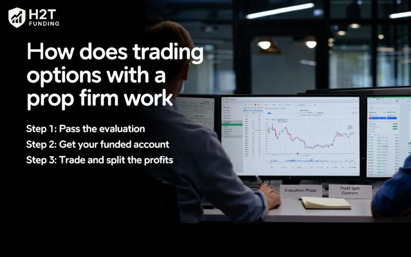 How does trading options with a prop firm work
