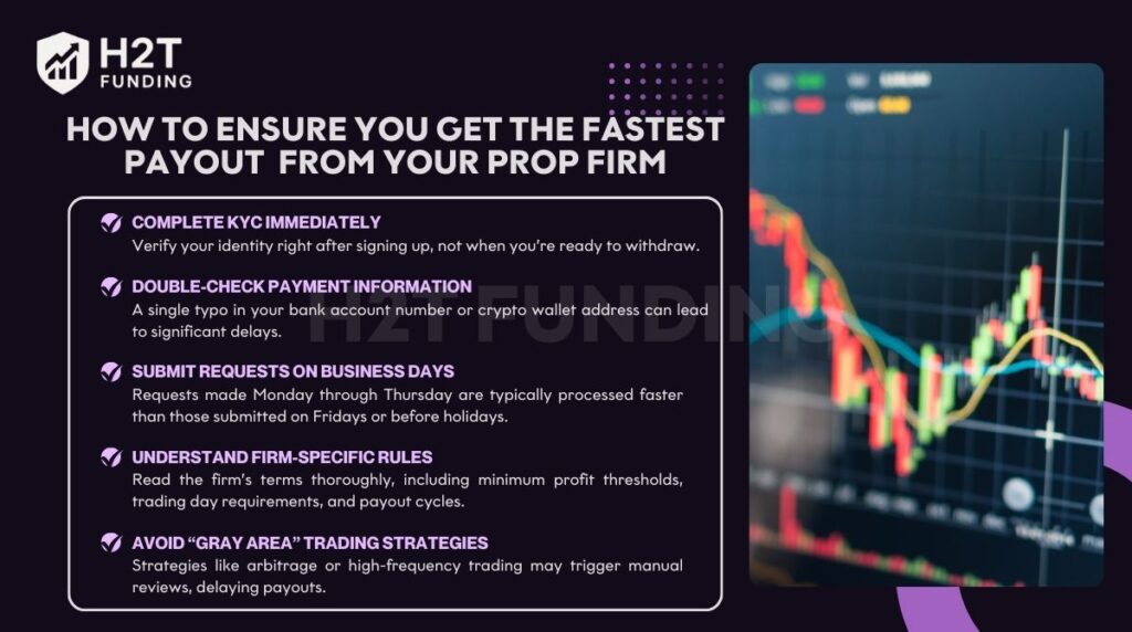 How to ensure you get the fastest payout from your prop firm