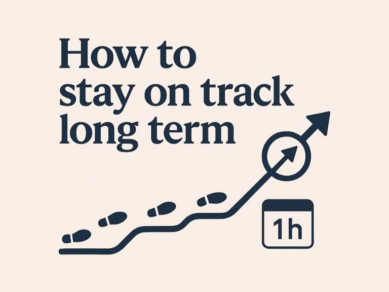 How to stay on track long term