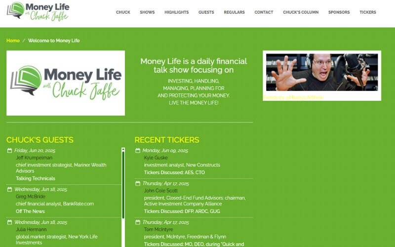 Money Life with Chuck Jaffe dives deep into investing and market trends