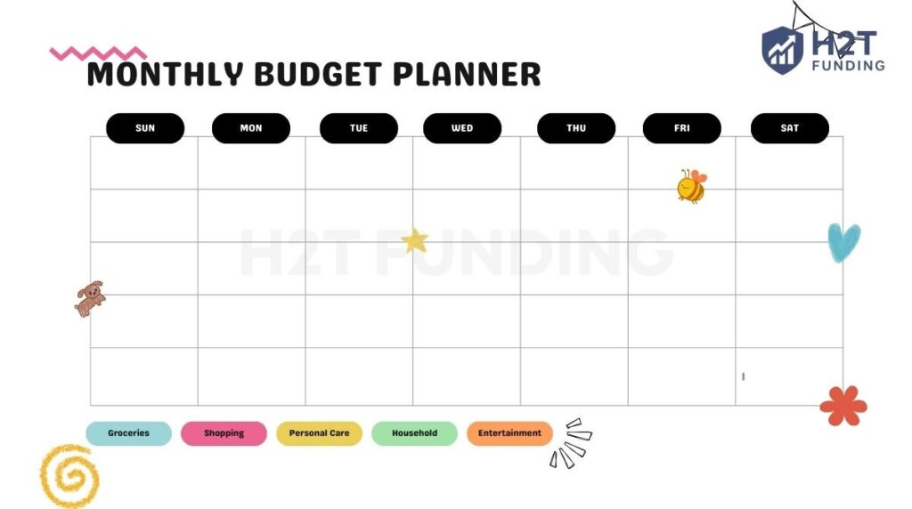 Monthly budget planner printable templates 5