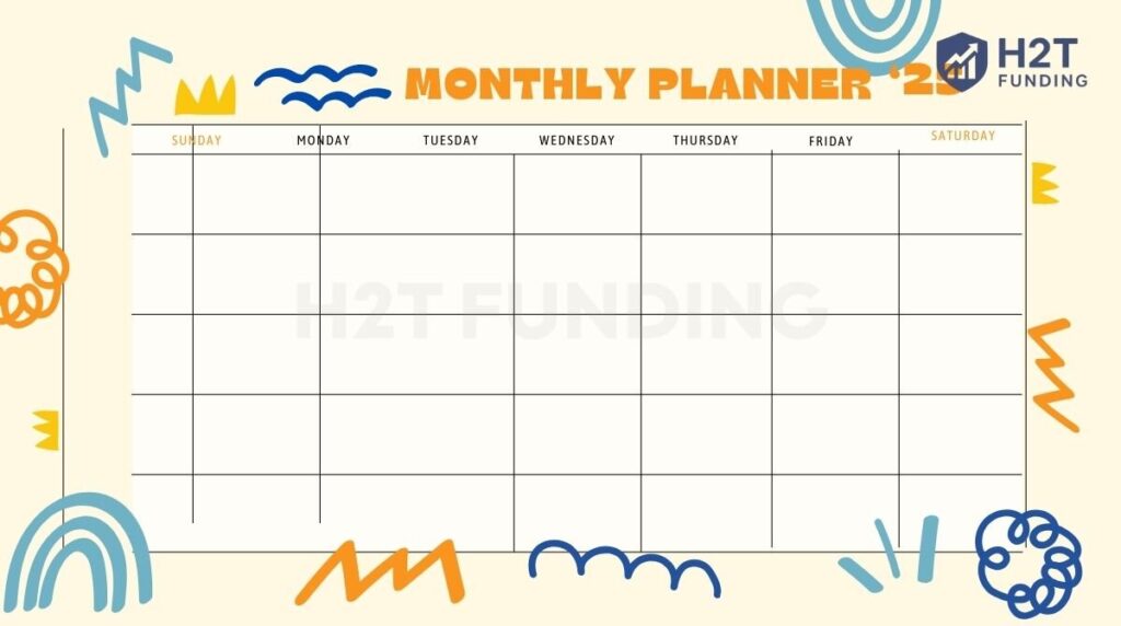 Monthly budget planner printable templates 6