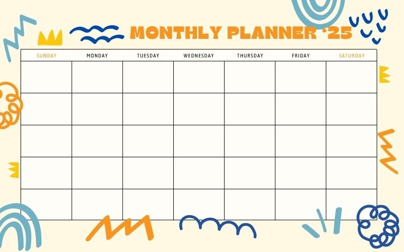 Monthly budget planner printable templates 6