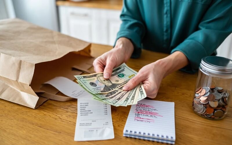Paying with cash is a powerful way to stick to your grocery budget