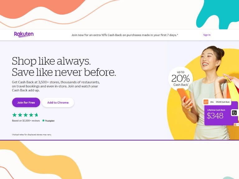 Rakuten – Best money saving apps