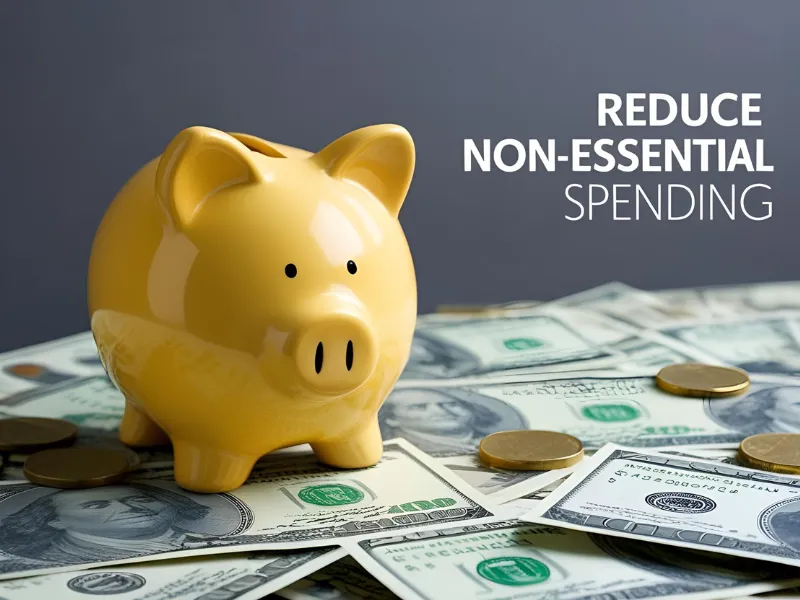 Reduce Non-Essential Spending for starting an emergency fund