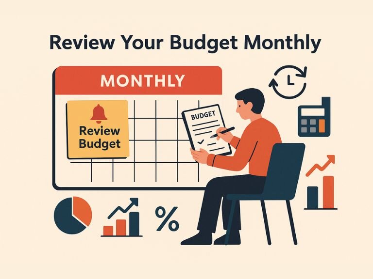 Review your budget monthly