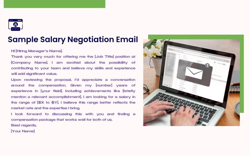 Sample how to negotiate salary email