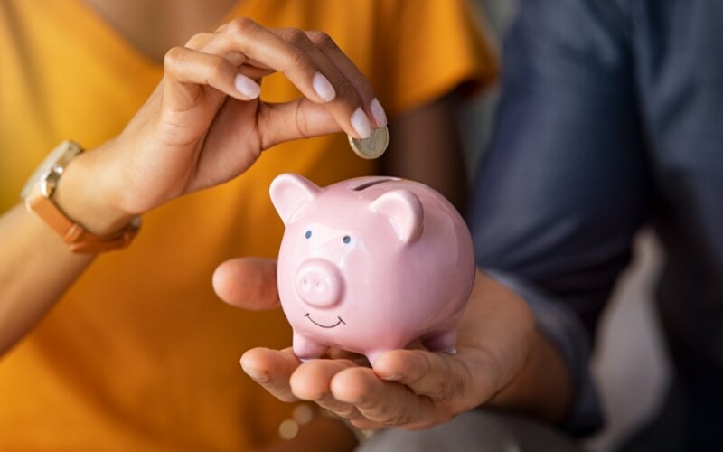 Saving is essentially the act of setting aside money you don't spend now for future use