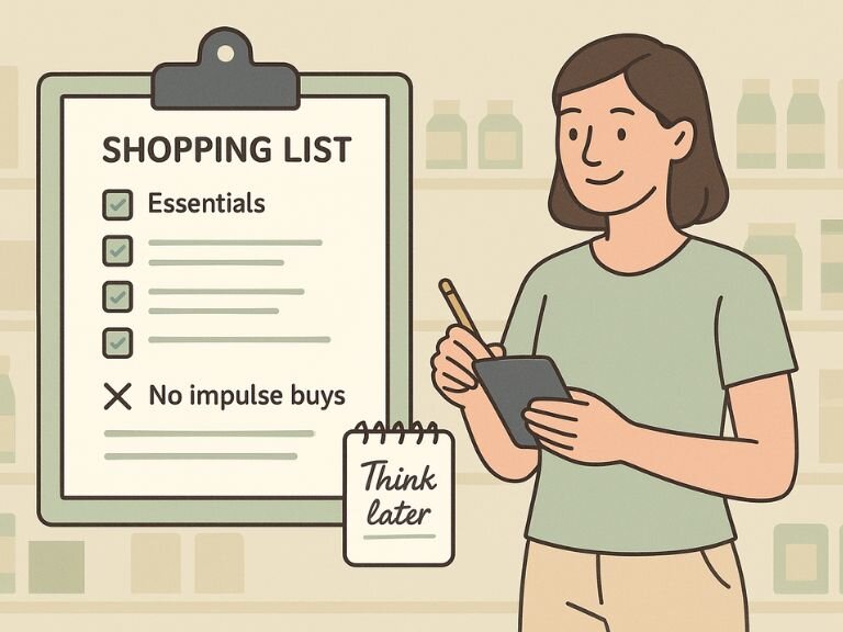 How to stop overspending - Shop with a list