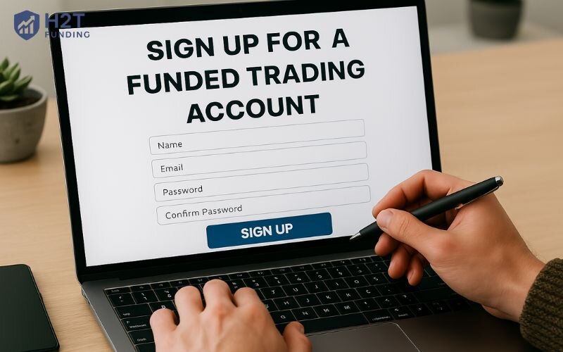 Sign up for a funded trading account