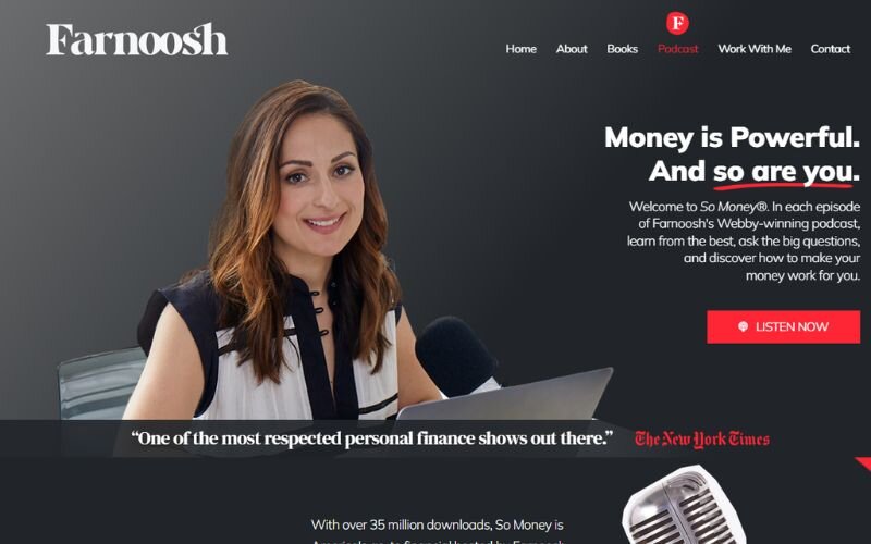 So Money by Farnoosh Torabi delivers candid financial discussions with top influencers