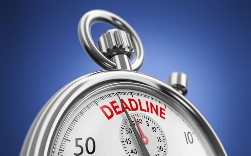 Some firms have strict deadlines