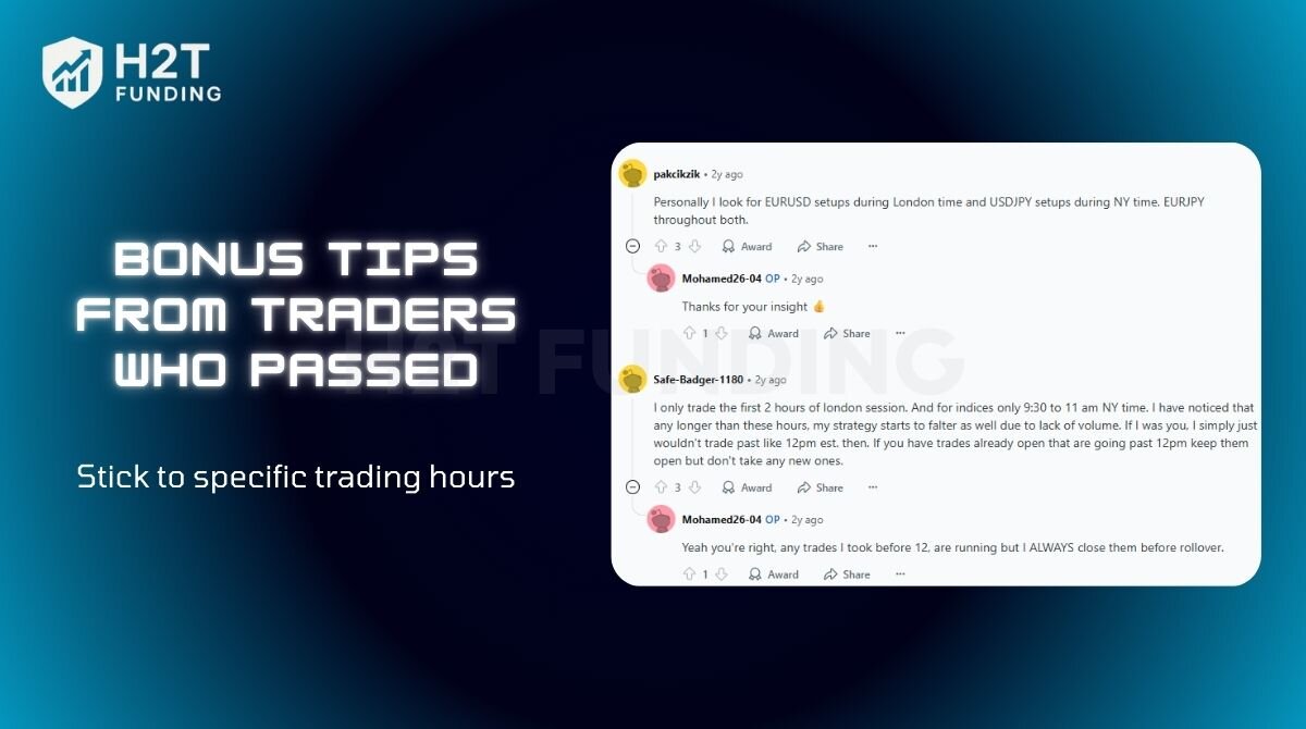 Stick to specific trading hours