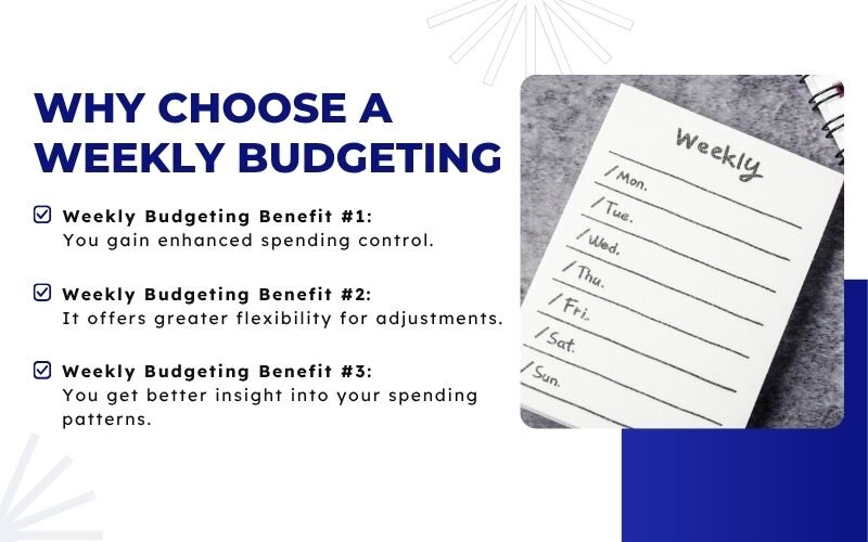 Switching to a weekly budget is a game-changer for who need more frequent check-ins to stay on track