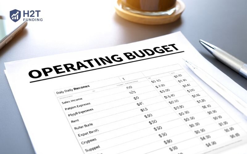 The operating budget has detailing the day-to-day reality of earning revenue and paying your bills
