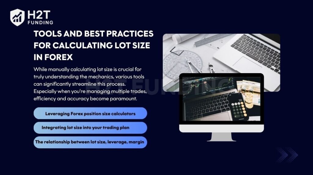 Tools and best practices for calculating lot size in Forex