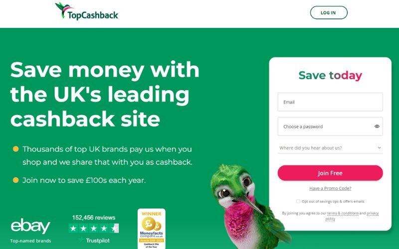TopCashback stands out for offering some of the highest cashback rates in the industry