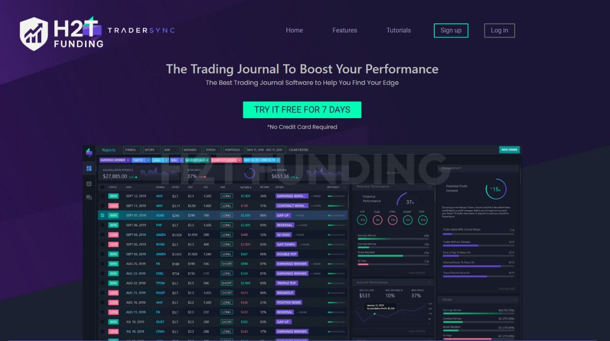 TraderSync - A modern journal with real-time performance tracking