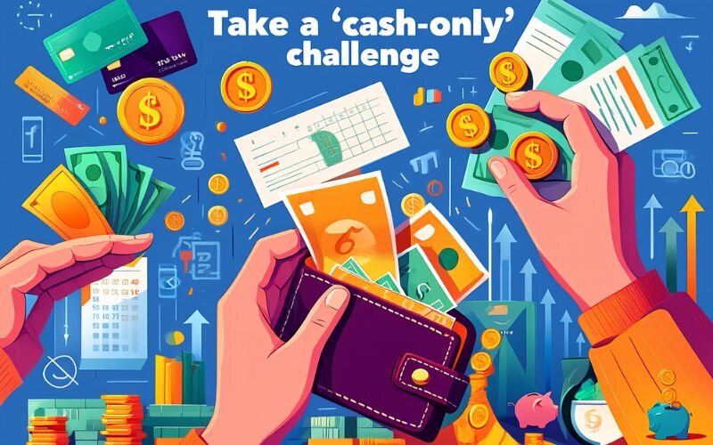 Try to use only physical cash for your non-essential spending