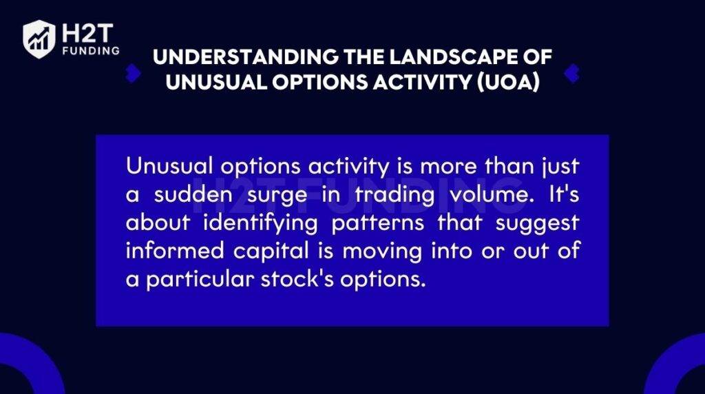 Unusual options activity is more than just a sudden surge in trading volume