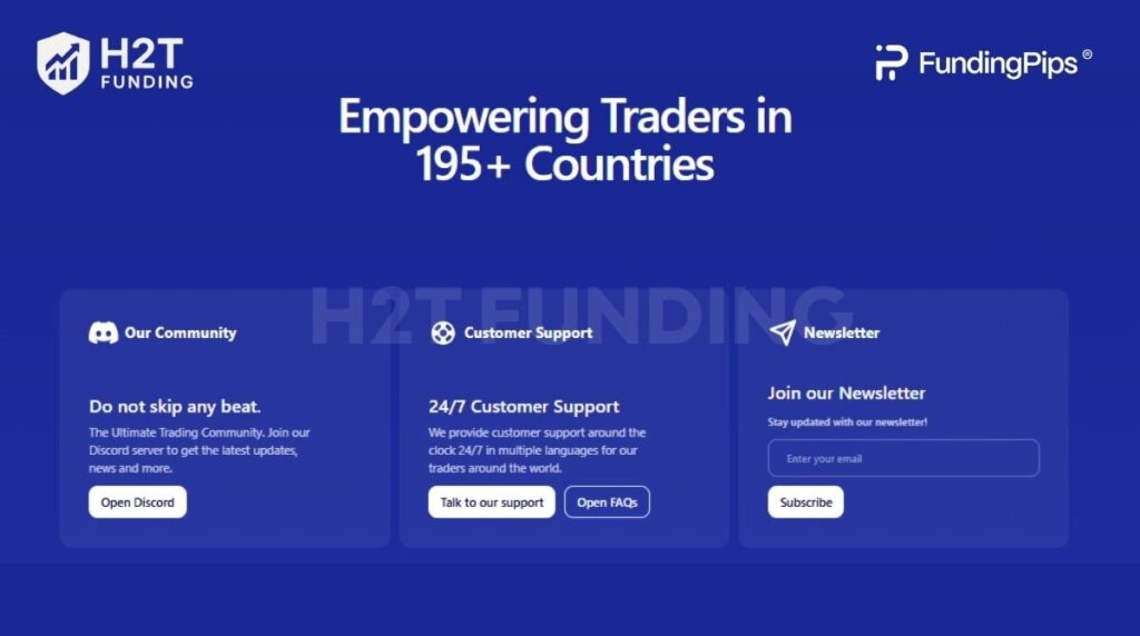 You can reach Funding Pips through multiple touchpoints